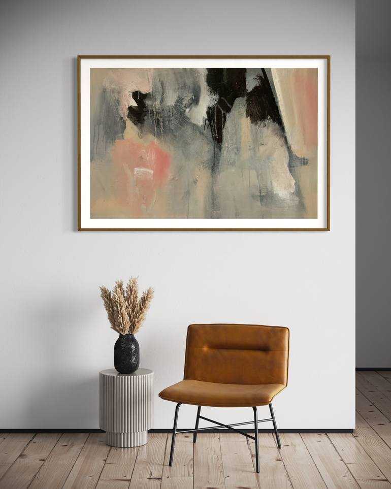 Original Abstract Expressionism Abstract Painting by Rodrigue Semabia