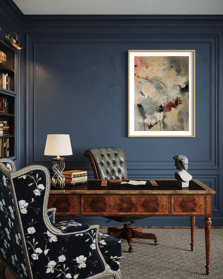 Original Abstract Expressionism Abstract Painting by Rodrigue Semabia