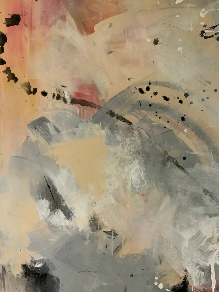 Original Abstract Expressionism Abstract Painting by Rodrigue Semabia