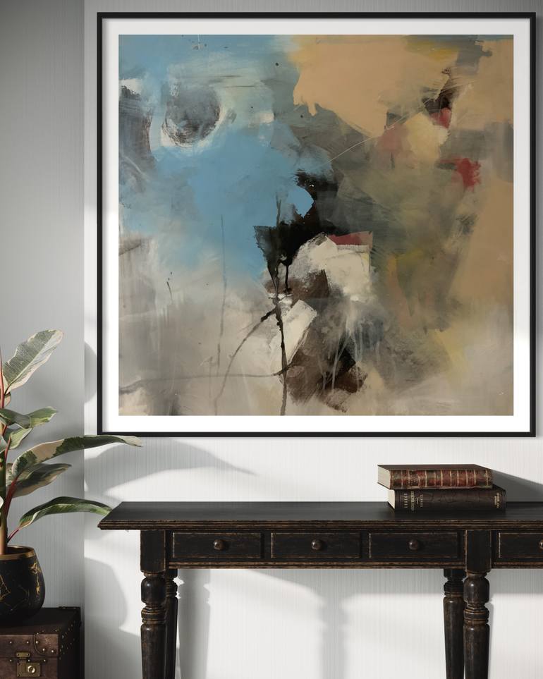 Original Abstract Expressionism Abstract Painting by Rodrigue Semabia