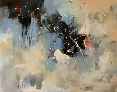 Original Abstract Expressionism Abstract Paintings by Rodrigue Semabia