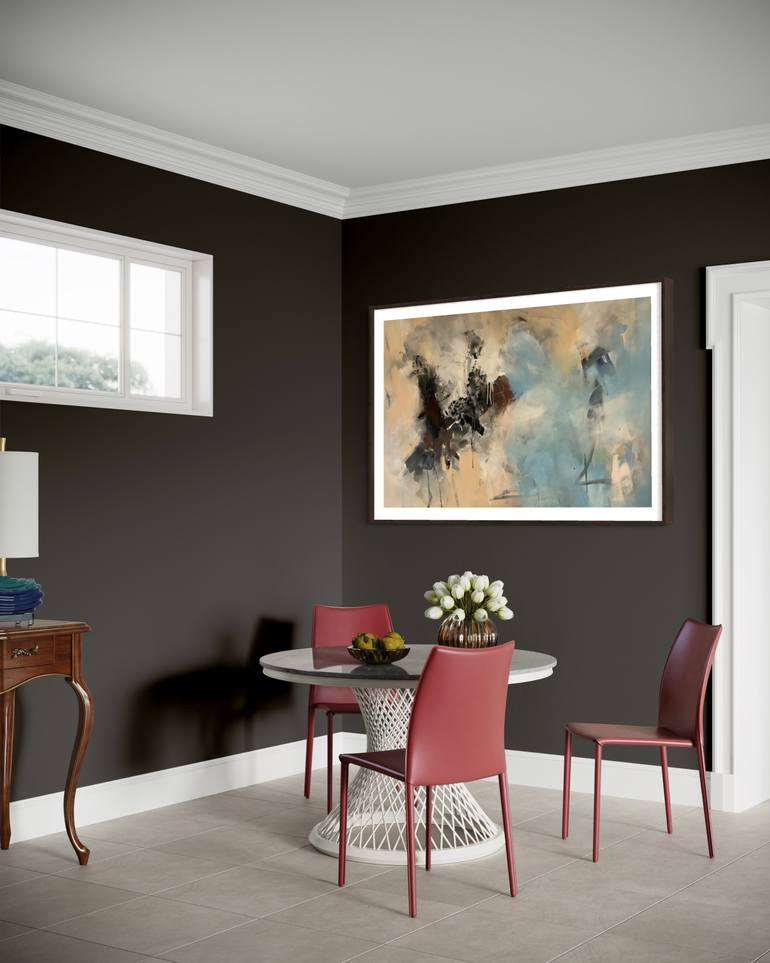 Original Abstract Expressionism Abstract Painting by Rodrigue Semabia