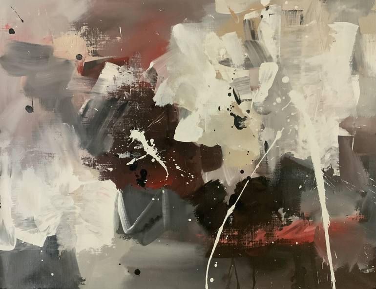 Original Abstract Expressionism Abstract Paintings by Rodrigue Semabia