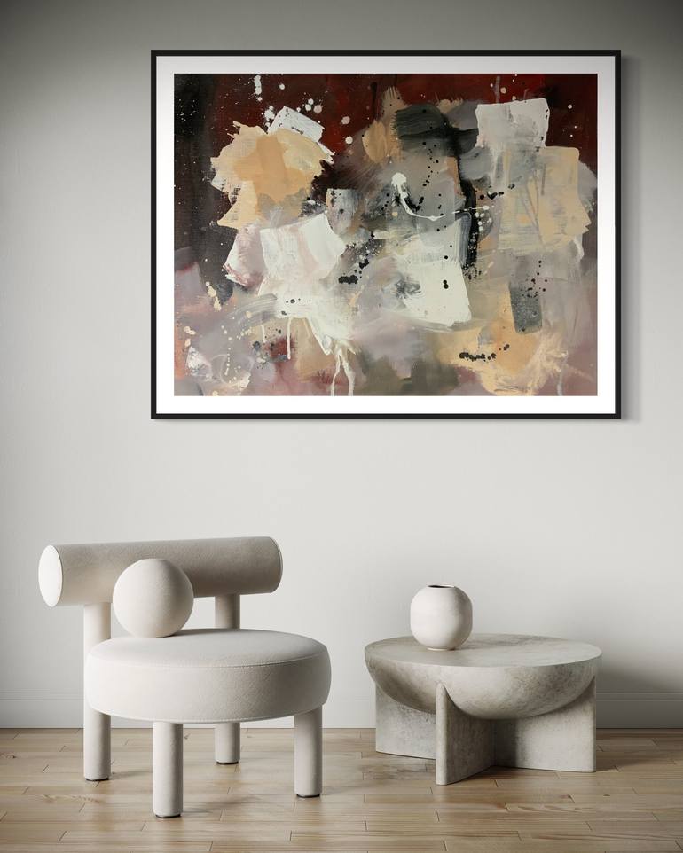 Original Abstract Painting by Rodrigue Semabia