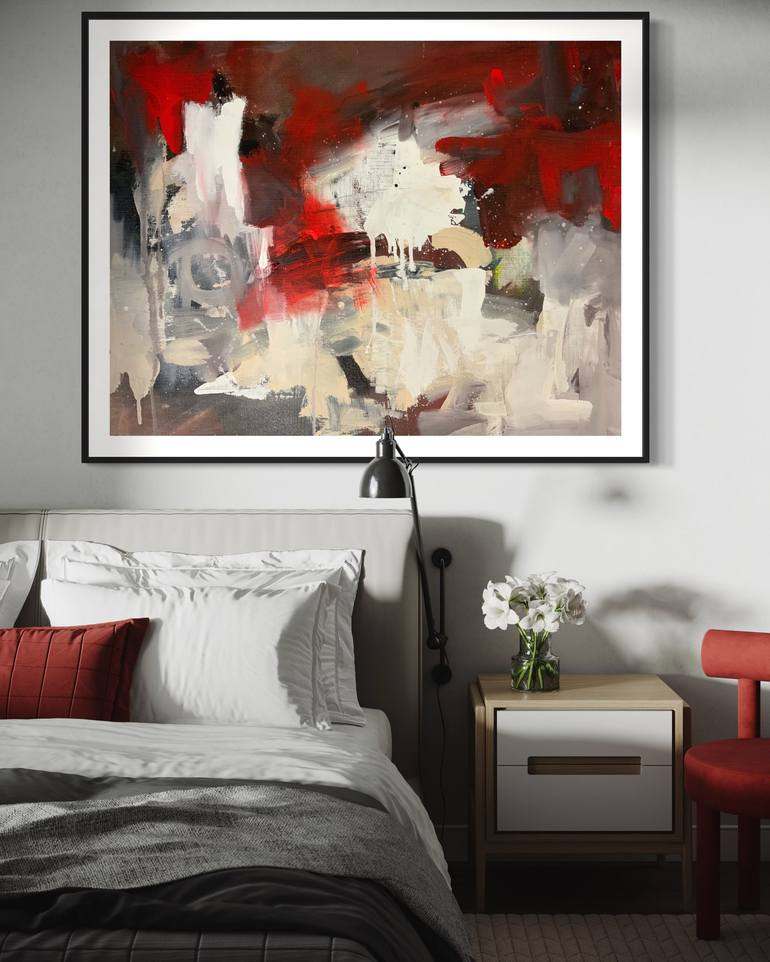 Original Abstract Painting by Rodrigue Semabia