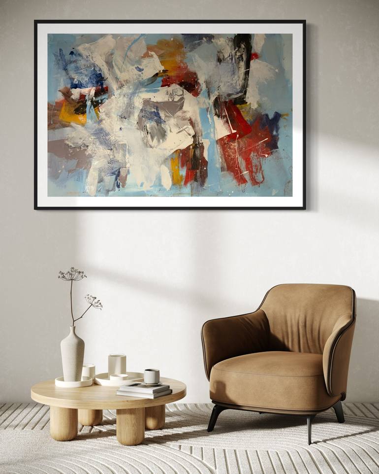 Original Abstract Painting by Rodrigue Semabia