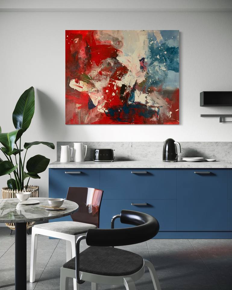 Original Abstract Painting by Rodrigue Semabia