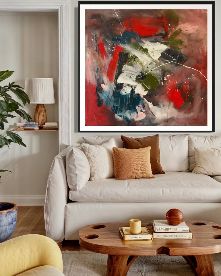 Original Abstract Painting by Rodrigue Semabia