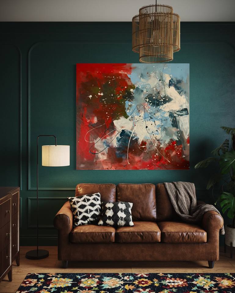 Original Abstract Painting by Rodrigue Semabia