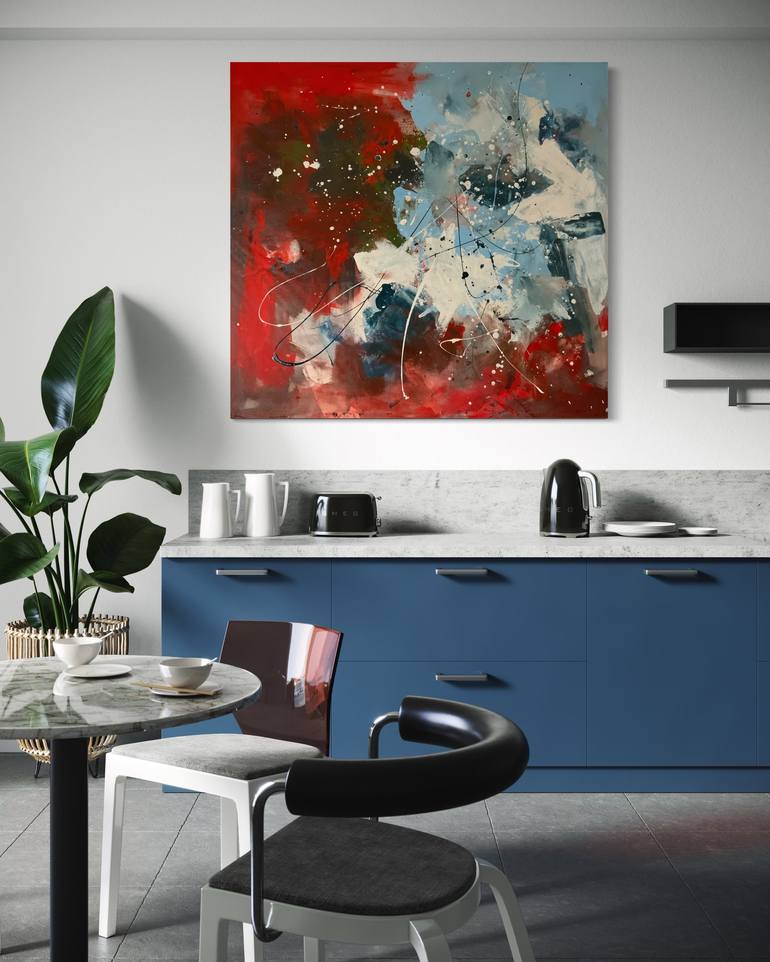 Original Abstract Painting by Rodrigue Semabia