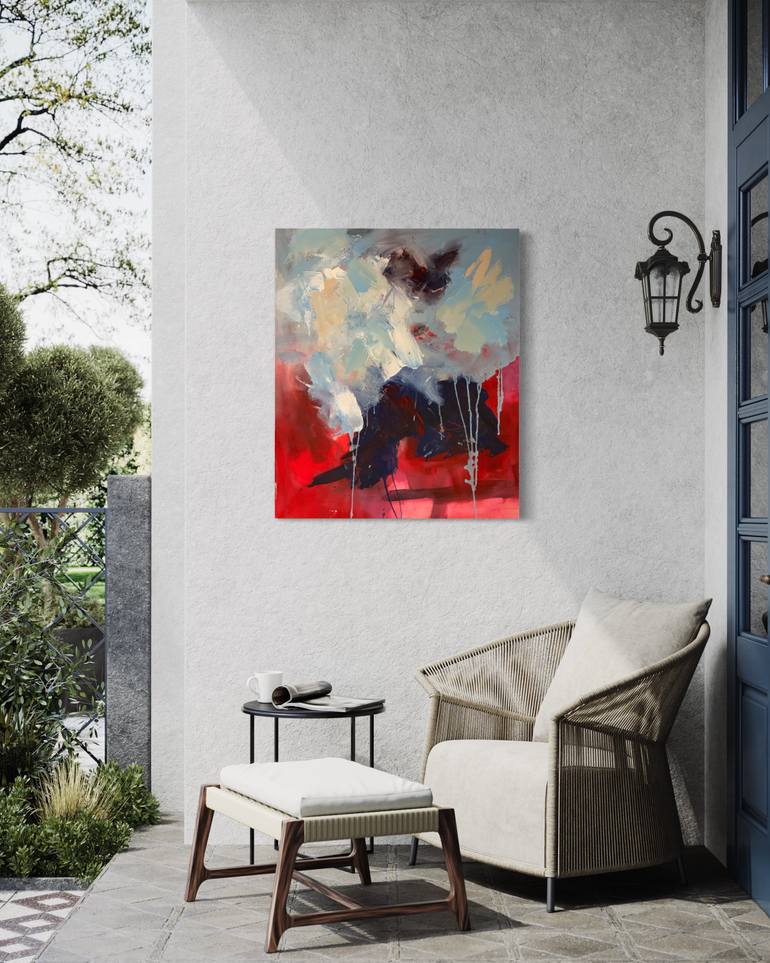 Original Abstract Expressionism Abstract Painting by Rodrigue Semabia