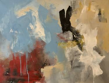 Original Abstract Expressionism Abstract Paintings by Rodrigue Semabia