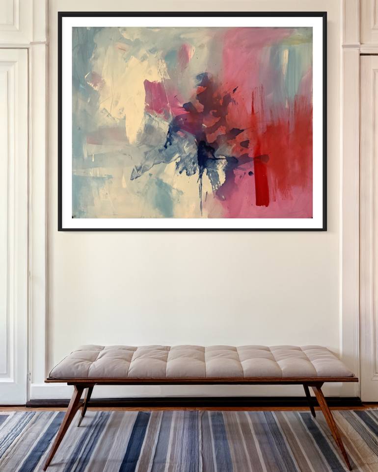 Original Abstract Expressionism Abstract Painting by Rodrigue Semabia