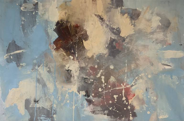 Original Abstract Expressionism Abstract Paintings by Rodrigue Semabia