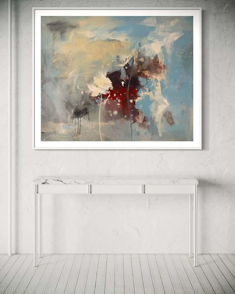 Original Abstract Expressionism Abstract Painting by Rodrigue Semabia