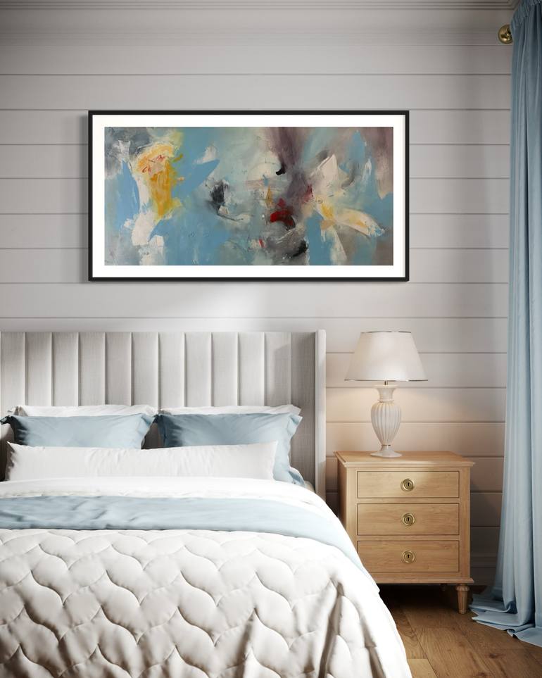 Original Abstract Expressionism Abstract Painting by Rodrigue Semabia