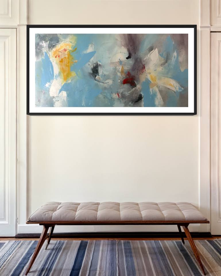 Original Abstract Expressionism Abstract Painting by Rodrigue Semabia