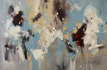 Original Abstract Expressionism Abstract Paintings by Rodrigue Semabia