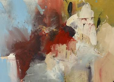 Original Abstract Expressionism Abstract Paintings by Rodrigue Semabia