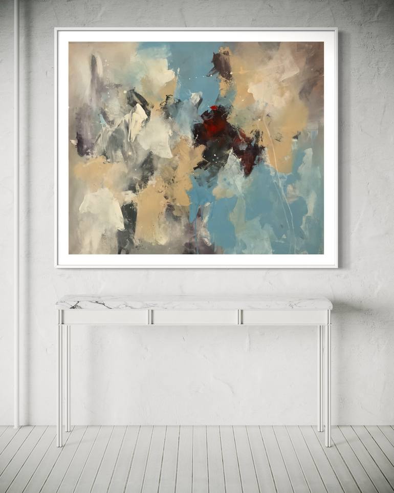 Original Abstract Expressionism Abstract Painting by Rodrigue Semabia