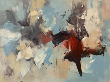 Original Abstract Expressionism Abstract Paintings by Rodrigue Semabia