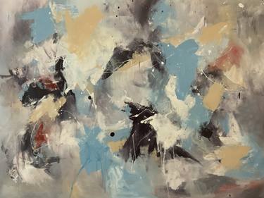 Original Abstract Expressionism Abstract Paintings by Rodrigue Semabia
