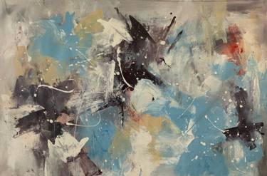 Original Abstract Expressionism Abstract Paintings by Rodrigue Semabia