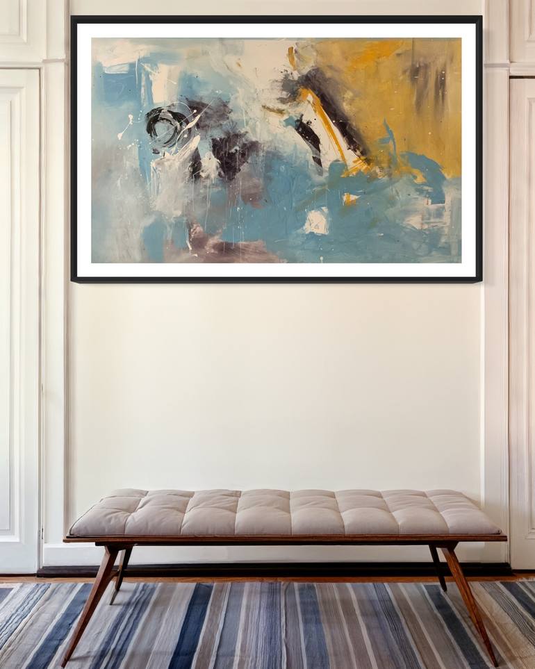 Original Abstract Expressionism Abstract Painting by Rodrigue Semabia