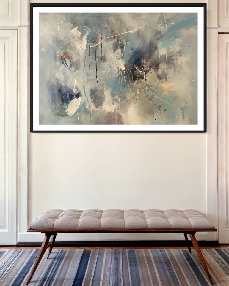 Original Abstract Expressionism Abstract Painting by Rodrigue Semabia