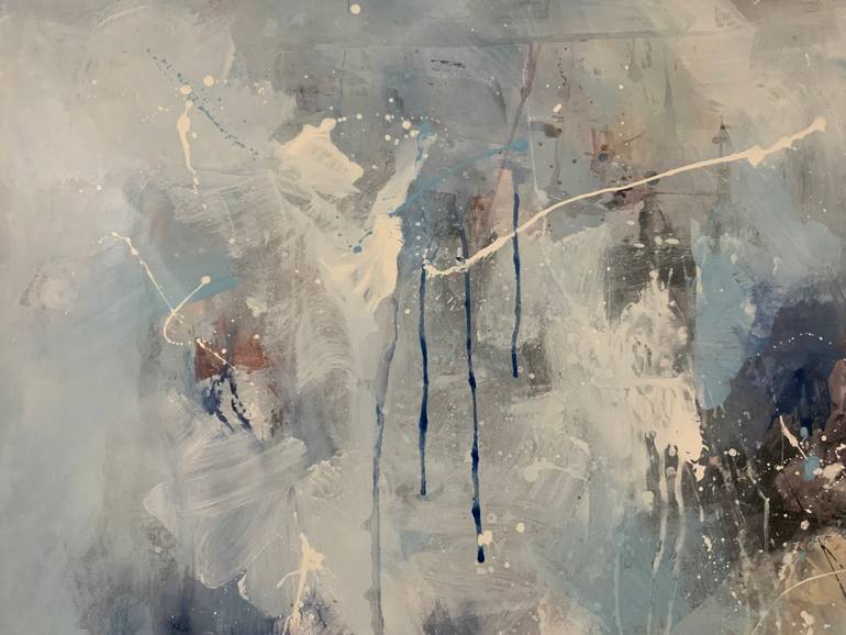 Original Abstract Expressionism Abstract Painting by Rodrigue Semabia