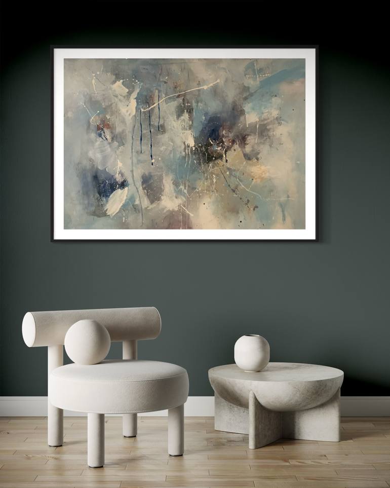 Original Abstract Expressionism Abstract Painting by Rodrigue Semabia