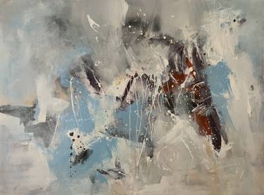 Original Abstract Expressionism Abstract Paintings by Rodrigue Semabia