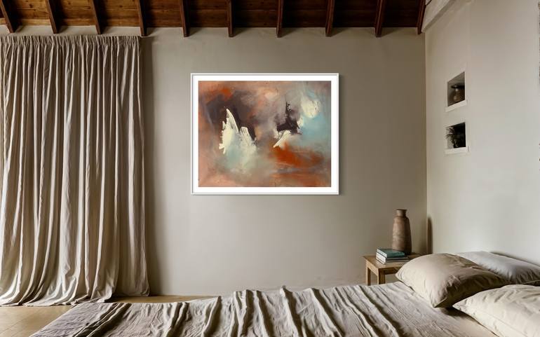 Original Abstract Expressionism Abstract Painting by Rodrigue Semabia