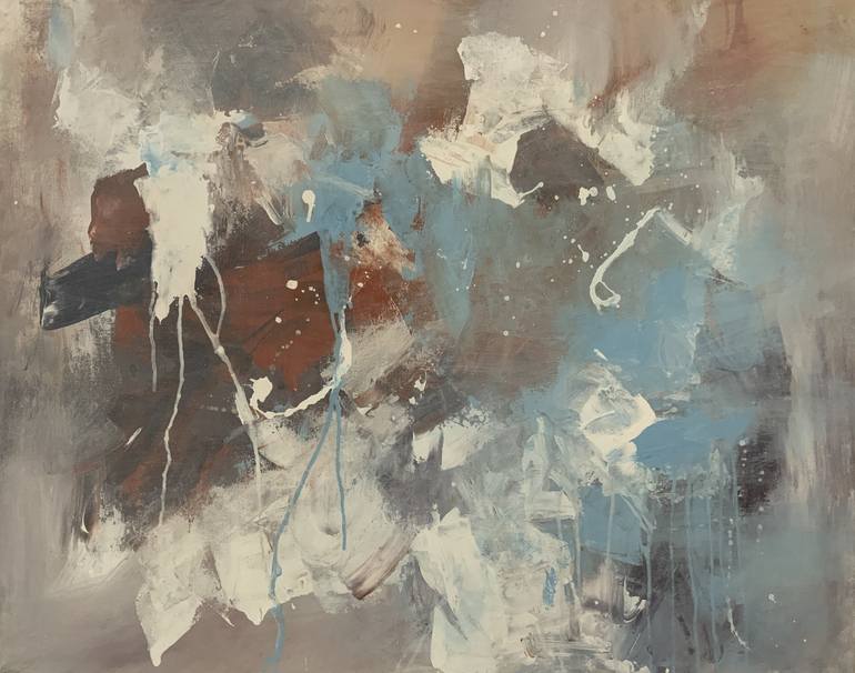 Print of Abstract Expressionism Abstract Paintings by Rodrigue Semabia