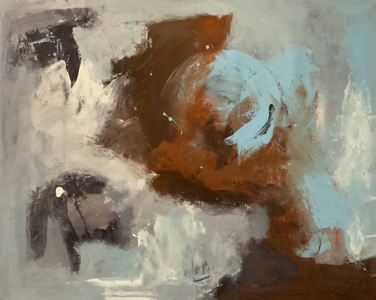 Original Abstract Expressionism Abstract Paintings by Rodrigue Semabia