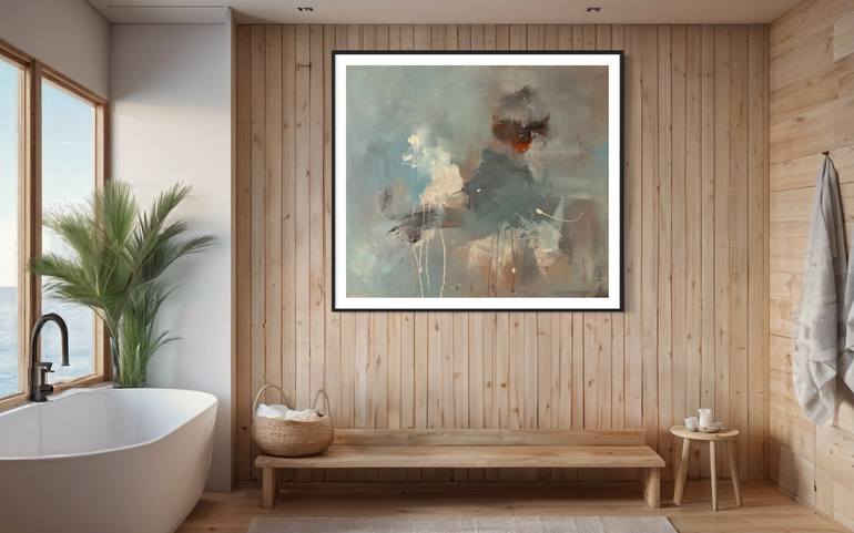 Original Abstract Expressionism Abstract Painting by Rodrigue Semabia