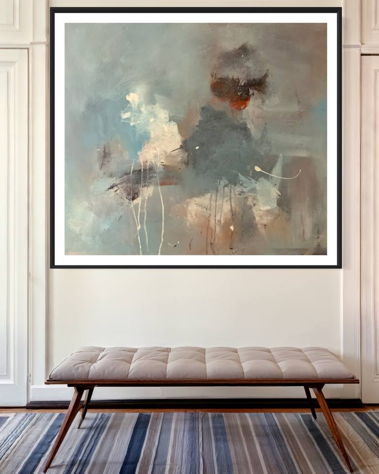 Original Abstract Expressionism Abstract Painting by Rodrigue Semabia