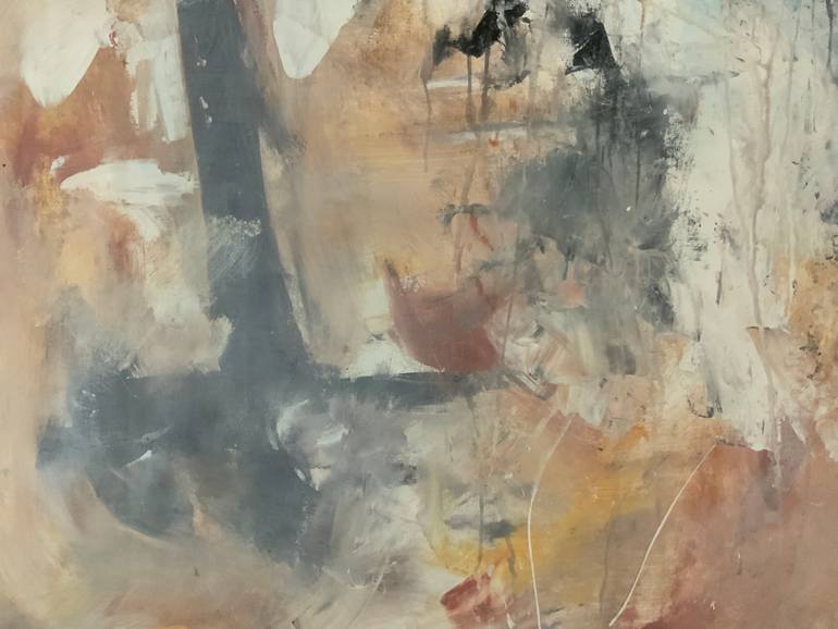 Original Abstract Expressionism Abstract Painting by Rodrigue Semabia