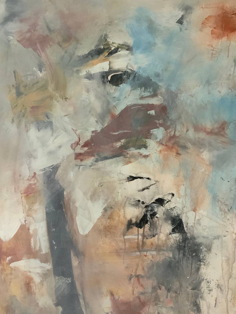 Original Abstract Expressionism Abstract Painting by Rodrigue Semabia