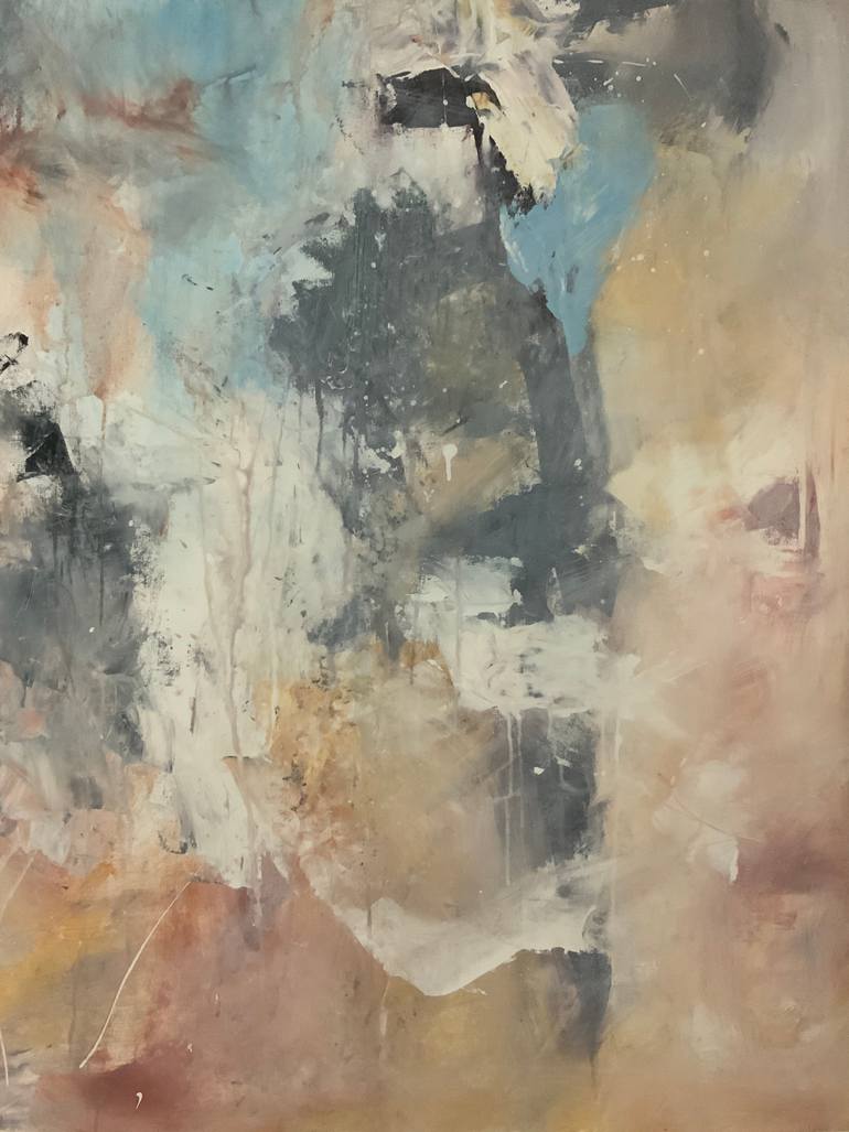 Original Abstract Expressionism Abstract Painting by Rodrigue Semabia