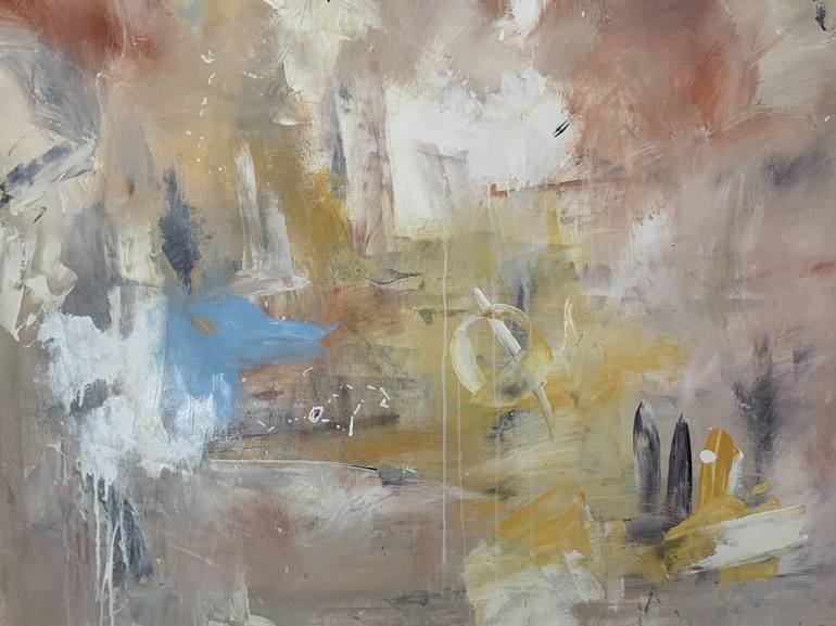 Original Abstract Expressionism Abstract Painting by Rodrigue Semabia