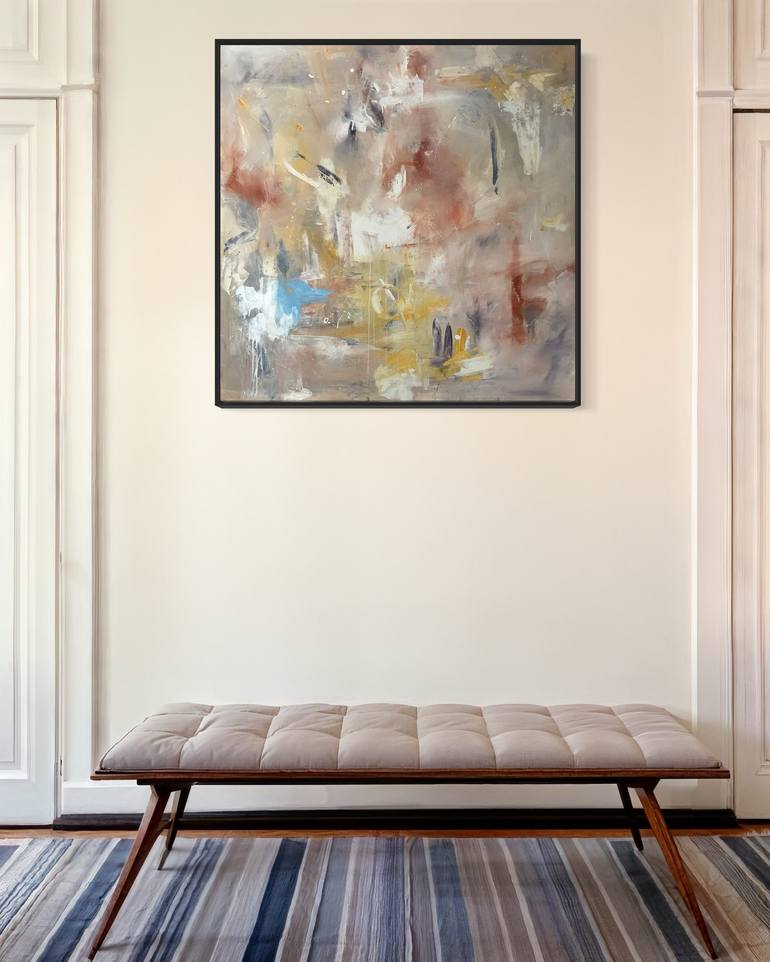 Original Abstract Expressionism Abstract Painting by Rodrigue Semabia