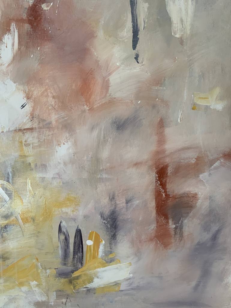Original Abstract Expressionism Abstract Painting by Rodrigue Semabia