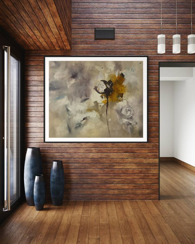 Original Abstract Expressionism Abstract Painting by Rodrigue Semabia