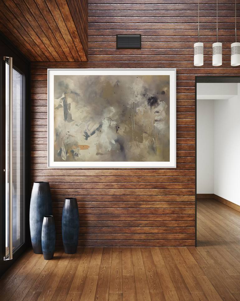 Original Abstract Expressionism Abstract Painting by Rodrigue Semabia