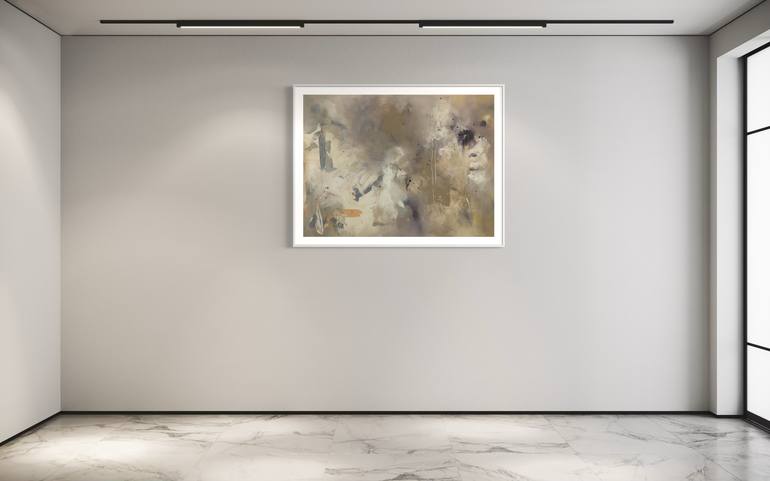 Original Abstract Expressionism Abstract Painting by Rodrigue Semabia