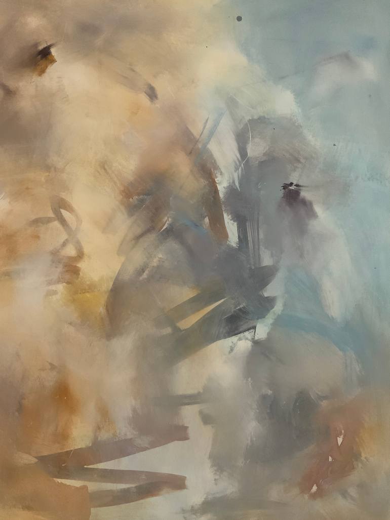 Original Abstract Expressionism Abstract Painting by Rodrigue Semabia