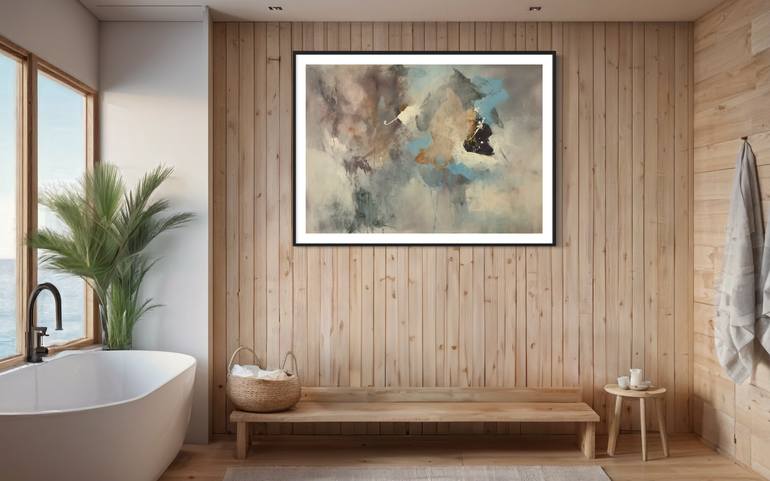 Original Abstract Expressionism Abstract Painting by Rodrigue Semabia