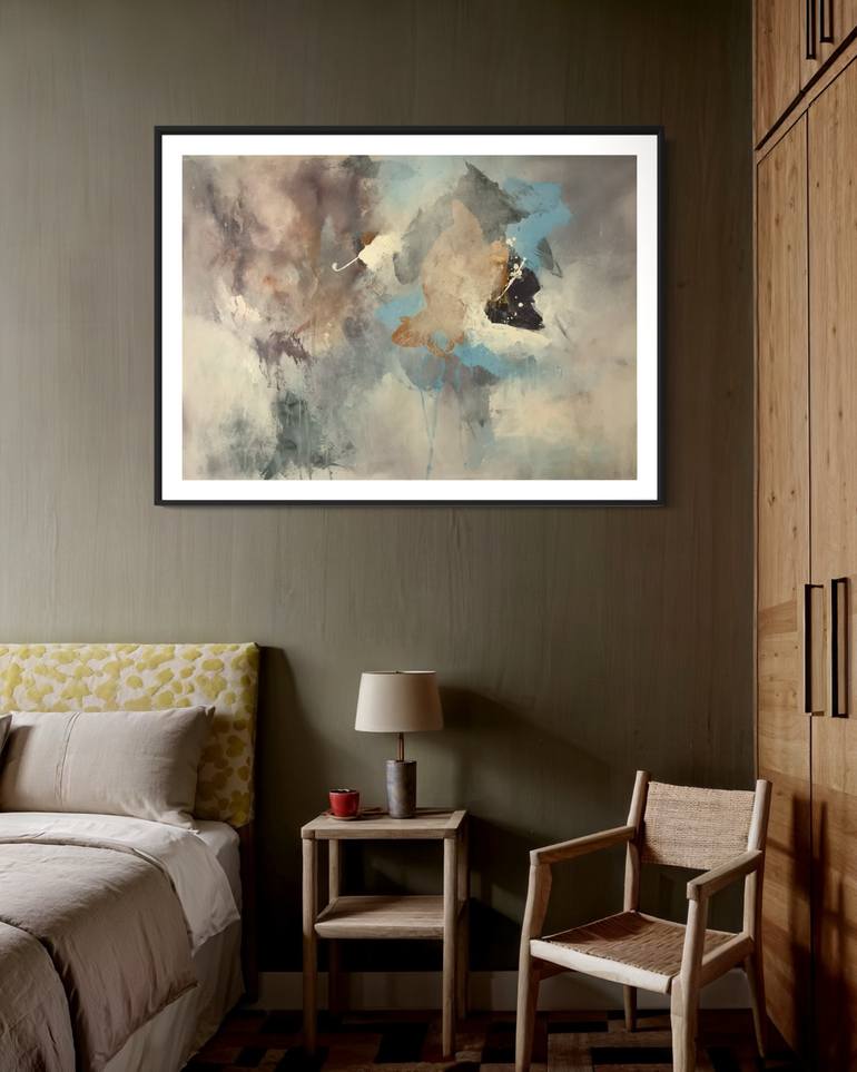 Original Abstract Expressionism Abstract Painting by Rodrigue Semabia