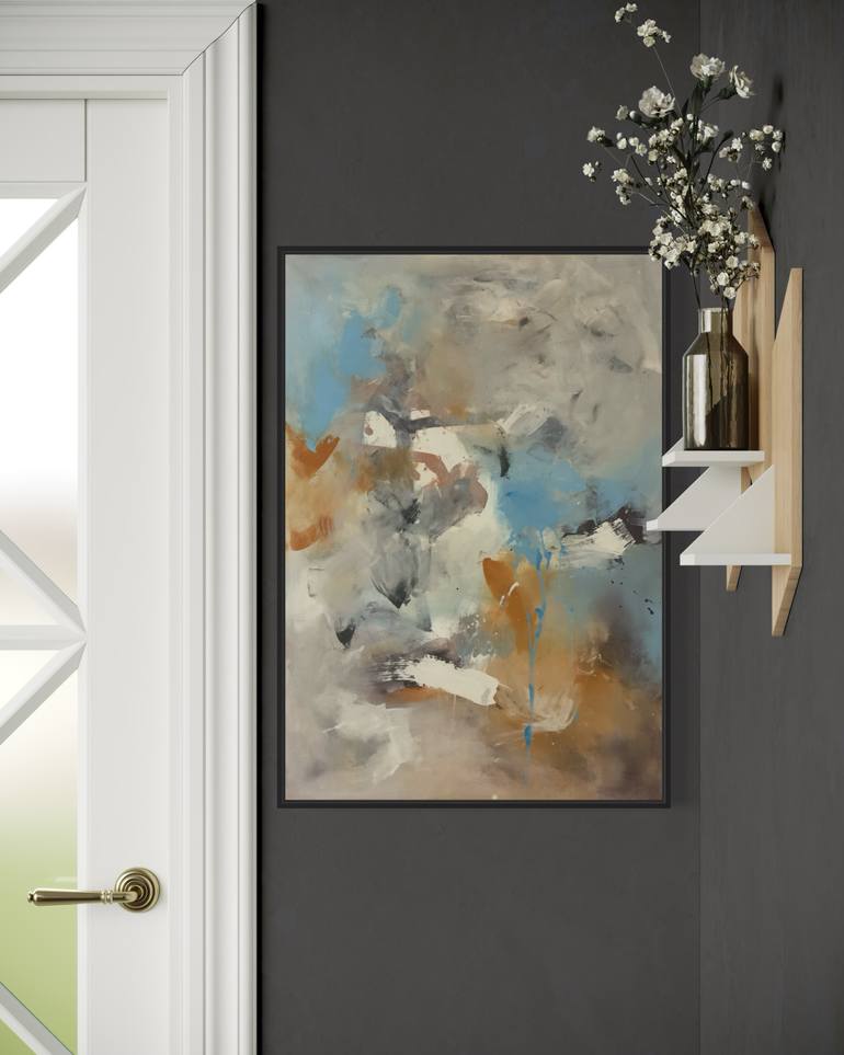 Original Expressionism Abstract Painting by Rodrigue Semabia